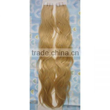 Human PU Skin Weft Hair , Natural Human Hair Weft , Cheap Tape Hair Extensions