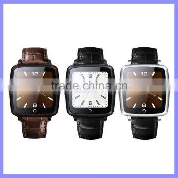 1.54 Inch Camera Bluetooth SIM Smart Watch Phone Mobile Cell Phone With Leather Wrist