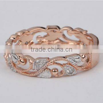 2016 Fashion Rose Gold Wedding Ring 925 Sterling Silver Europe Style Ring photo-4