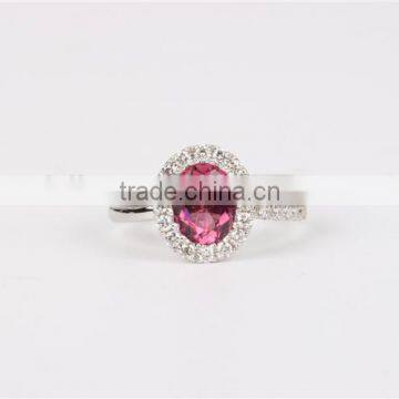 18K Rose Gold Plating Ring Gold Gemstone Ring 6 Gram photo-3