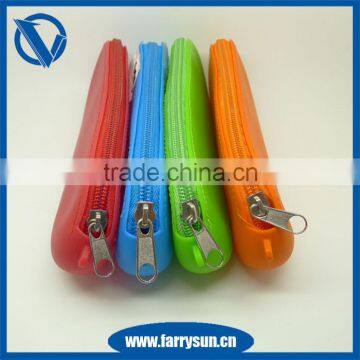 Candy Color Waterproof Rectangle Shape Silicone Rubber Coin Holder Purses for Makeup Silicone Bag photo-5