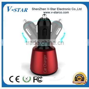 2015 Hot Selling 5V 5A Portable Car USB Charger, New Dual Port Car Charger