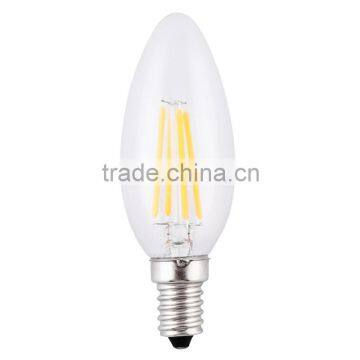 best selling products 130lm/W 360 Degree 2W 4W led bulb filament birthday candle