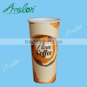 Offset printing Cold drink paper cups with lids