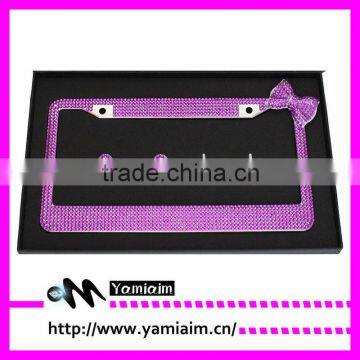 Crystal Rhinestone License Plate Frame Car accessories Auto