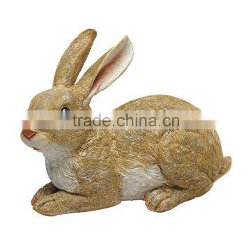 Design Toscano Bashful the Bunny Lying Down Garden Rabbit Statue Multicolored