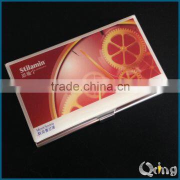 Stainless Steel Name Card Case With Epoxy Logo photo-3