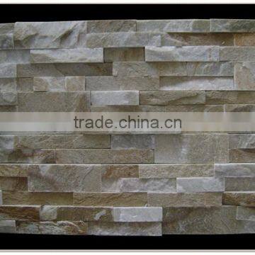 decorative rock wall panels in yellow slates