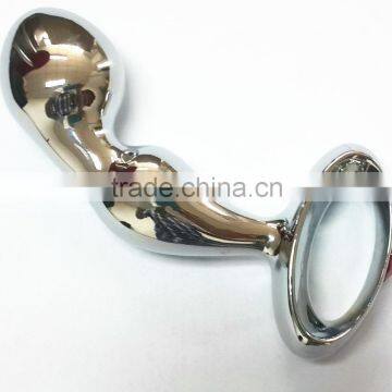 Metal Alloy Anal Hook with Ring,Anal Plugs,Fetish Chastity Anal Sex Toys,Anus Bead,Butt Plug,Adult Game