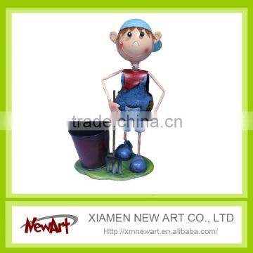 asia  china factory wholesale metal garden ornaments outdoor wall planters