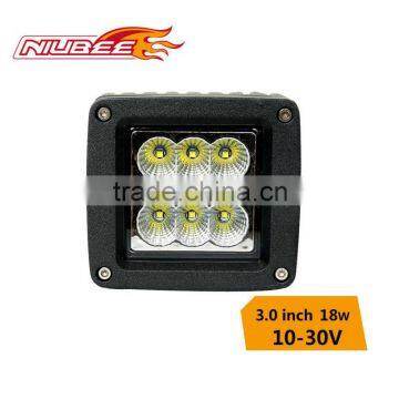 square shape 18w offroad led driving light