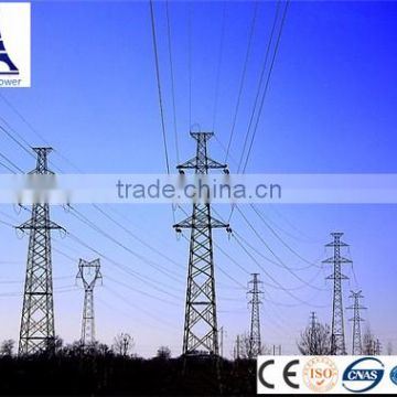 High voltage overhead transmission line tower