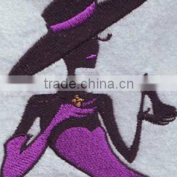 Fashion Customized cartoon Embroidery patch on felt, High Quality Custom laser cut cartoon Embroidery patch