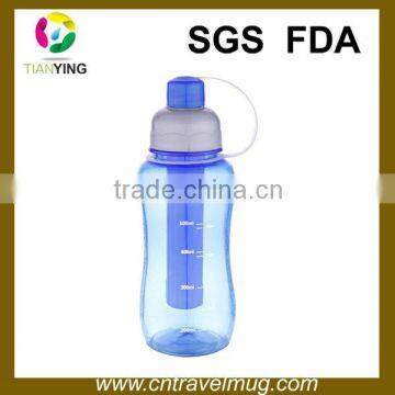 plastic sport water bottle with cooler stick BPA Free