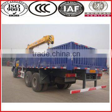 China supply Sinotruk howo 6x4 truck mounted crane for sale