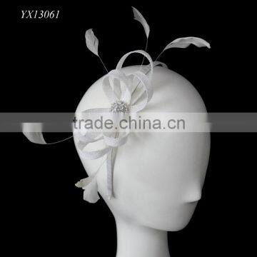 Top selling sinamay fascinator-ivory