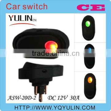 fast delivery 12mm red light 12V automatic light car starter switch