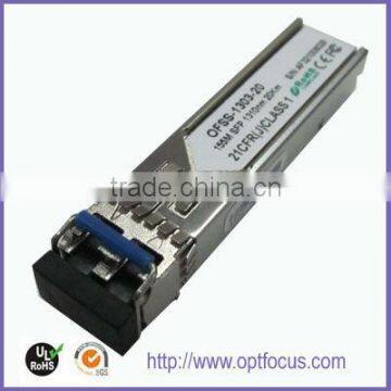 1.25Gbps, 20KM,1310nm LC SFP Bi-Directional Transceiver With Digital Diagnostic Monitoring