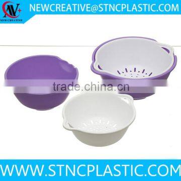 cheap price kitchenware plastic sink strainer with tray