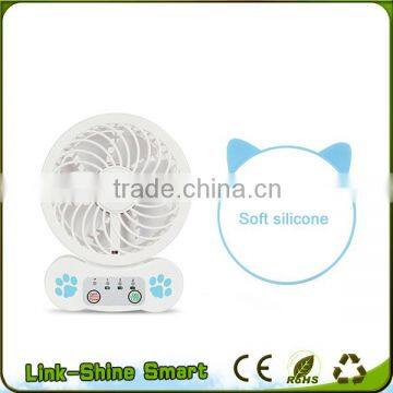 Portable cartoon mini fan with cool wind