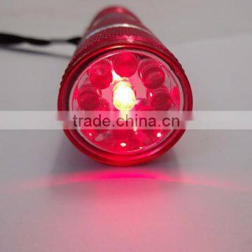 9 Led Flashlight Torch Aluminum Flashlight, Color Changing Led Torch Emergency Flashlight, Multi Color Led Flashlight Tri Color photo-4