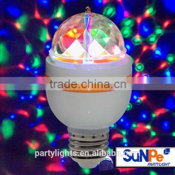 Home Private Small Party RGB Led Lighting Bulb Full Color Rotating Lamp