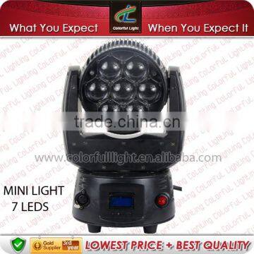 LED mini moving head 7X12.8w RGBW 4-in-1 led moving head for stage ,disco ,dj , party