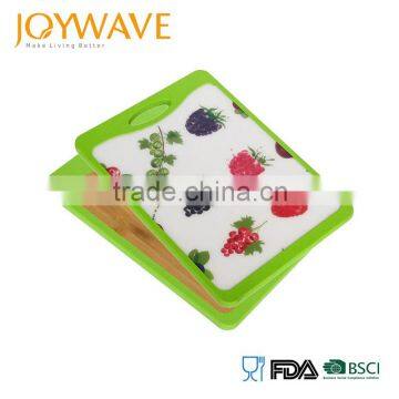Best selling cheap 2 in 1 product organic bamboo cheese board set