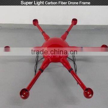 OEM Industry grade carbon fiber hexacopter drone frame for long distance uav with uav agricultural helicopter