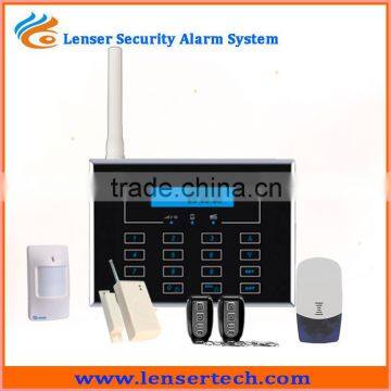 433MHz Touchpad GSM and PSTN Alarm System with LCD Display