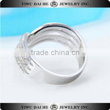 daihe fashionable silver faux engagement rings