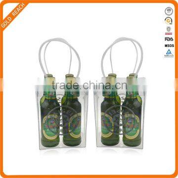 4 Packs Wine Bottle Beer Coolers Bag with Tote