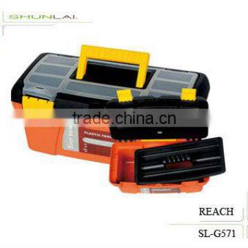 Plastic Hand-Carried Tool Box With Tray/Strong Toolbox Lock/