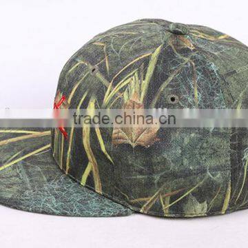 Sports Two Tone Wholesale Custom Camo Snapback Cap Custom Camo Baseball Cap