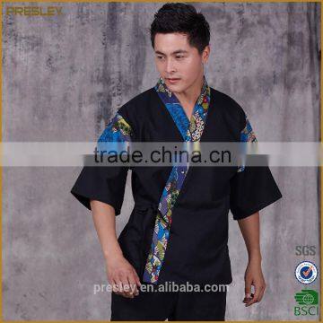 Japan Style Restaurant Hotel Waitress Bar Staff Black Uniform Japanese Sushi Uniform photo-2