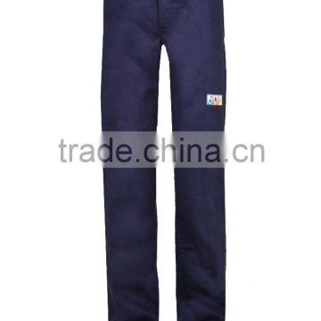 Flame resistant and anti-acid elastic waistband man safety pants