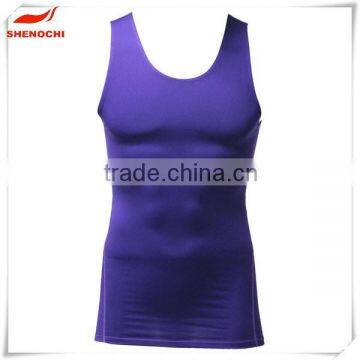 Quick dry Dongguan factory sublimation workout tank top mens