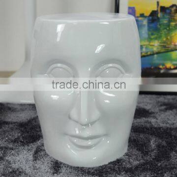 Art Studio Stylish Decoration Fiberglass Face Stool photo-2