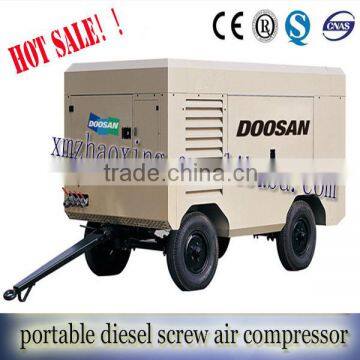 hot sale !2014 high quality ingersoll rand Doosan portable diesel screw air compressor