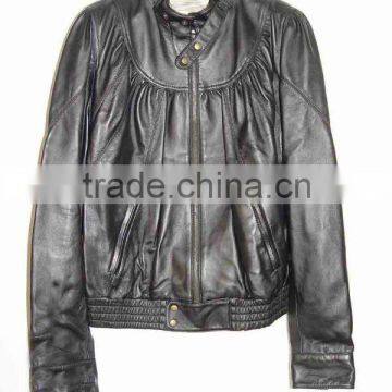 fashion korean women sexy leather jacket