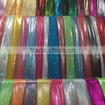 custom shiny Foil Print fabric on swimwear/lycra/80Nylon 20spandexFabric/Satin/organza/                        
                                                Quality Choice