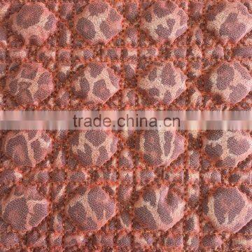 hot stamping quilting embroidery fabric with mesh cloth