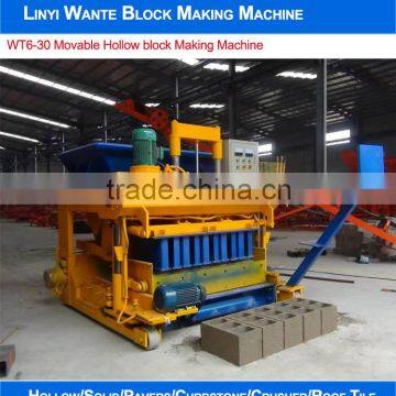 Movable concrete hollow&solid block making machine/Egg laying concrete block machine