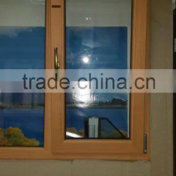 tilt and turn window, wooden color pvc tilt and turn window,upvc windows price