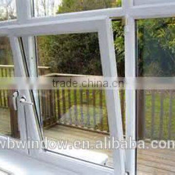 Cheap single clear glass PVC/UPVC tilt&turn home windows,white tilt&turn windows,PVC/UPVC windows and doors