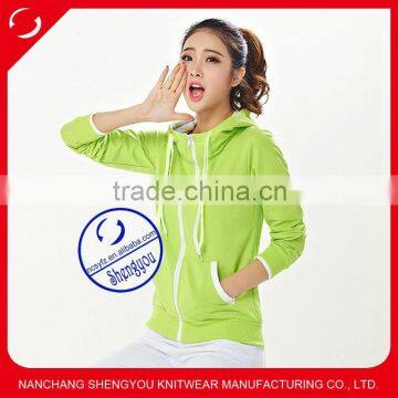 China supplier custom high quality plain blank hoodies