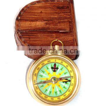 Antique Brass Compass- Maritime Gift compass-Pocket Compass 13494