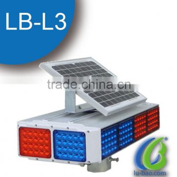 LB-L3 Solar LED Warning Flashing Traffic Signal Light for Road Safety