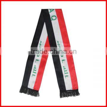 130*14cm durable scarf,all kind of country flag,new styles fashion Iraq scarf