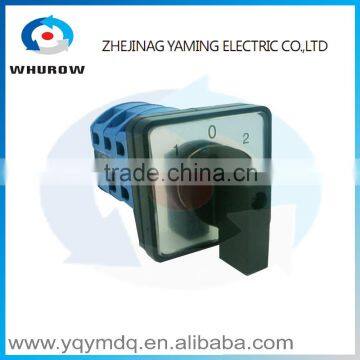 LW26-25/3 High quality dc voltage automatic electrical changeover rotary cam switch three poles 25A sliver point contacts